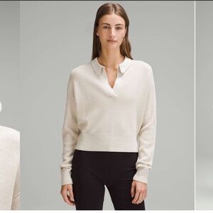 Lululemon Collared Merino Wool-Blend Sweater